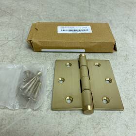 Sh-552-053-sb Signature Hardware 3-1/2 Inch Solid Brass Mortise Door Hinge - Satin