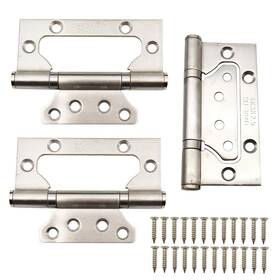 Sipery 610895309586 304 Stainless Steel Door Hinges Set 4 Inch X3 X2.5 Non Mortise Mute B