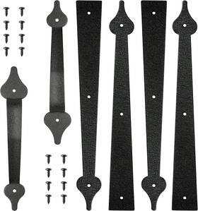 Skysen 445016411472 Steel Garage Door Decorative Hinges Handles Accents Hardware Kit Screw Mo