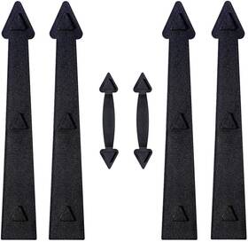 Skysen 711181457179 Magnetic Garage Door Decorative Faux Hinges Handles Accents Hardware Kit