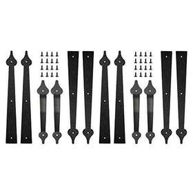 Skysen 795853108231 Steel Garage Door Decorative Hinges Handles Accents Hardware Kit Screw