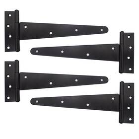 Sjhy12-001 Skyzntn 12 Inch T-strap Gate Hinges Shed Barn Door Heavy Duty Black Tee Hing