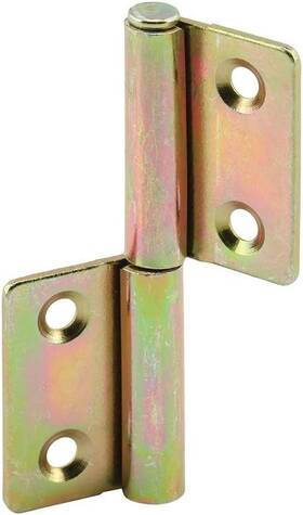 162171 Slide-co Bi-fold Door Hinges Non-mortise Style Brass Plated Single Pack