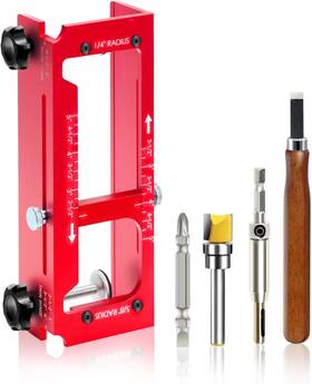Smd-mg-01 Smongdelis Aluminum Alloy Door Hinge Jig Router Templates Fit For Hinges From 2.5 Inch To