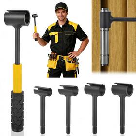 Yellow-4pcs2 Sofevaim 4 In 1 Door Hinge Adjustment Tool Heavy Duty Wrench Multi-size D