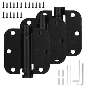 B0cj8wvw66 Sophia Self-closing Door Hinge 3.5 Inch Rounded 5/8 Radius Spring Load Matte Blac