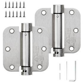 Dk-dh77-sn2p Sophia 2 Pack Self-closing Door Hinge 3.5 Inch Rounded 5/8 Radius Spring Hinges Adj