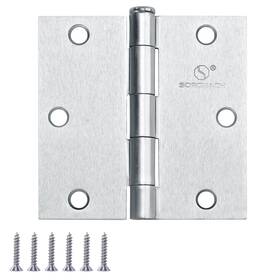 B0c5cczg5r Sorgmach Satin Nickel 3.5 Inch Interior Door Hinges 18-pack Square Corner Flat Iron Hardware
