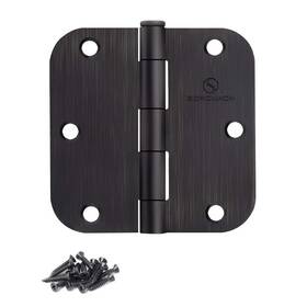 B0f2t56pcb Sorgmach 24 Pack Door Hinges Oil Rubbed Bronze 3.5 In 5/8 Inch Radius Corners