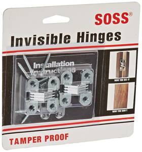103cus26d Soss 027769103254 Door Hardware Mortise Mount Invisible Hinges With 4 Holes Zinc Satin C