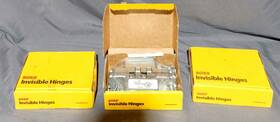 Soss 027769218255 Lot Of 3 Invisible Hinges Fire Rated Satin Chrome
