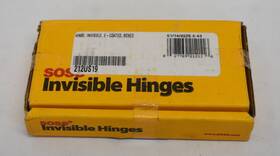 212us19 Soss Invisible Hinges E-coated W Holes For Wood/metal 3/4 Inch X 3-3/4