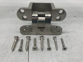 518us15 Soss Wrap-around Invisible Hinge Satin Nickel