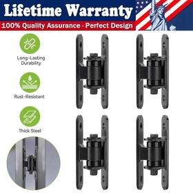 11033279 Sparkwhiz 4 Pack Bolt On/weld On Steel Hinges Heavy Duty 7-inch Gate Up To 1100 Lbs