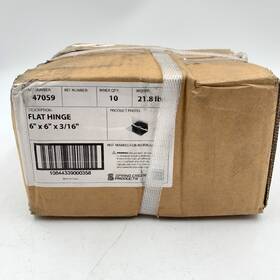 47059 Spring Creek Flat Gate Hinge 6 Inch X 3/16 Pack Of 10