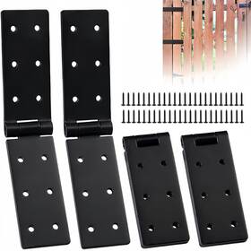 Sw0044 Sraseenomy Heavy Duty Gate Hinges Black Door Hinge With Screws Adjustable Hardware Gat
