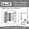 Ssspdh-40204025-cnrpht Ss Iskcon Throw Hinge Stainless Steel Super Satin 689741739013