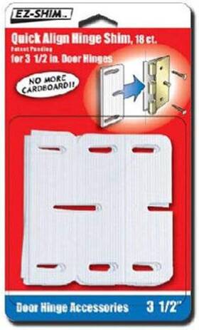 Hs350bp Standard Plumbing Supply 705353823077 Ez 3.5 Inch Hinge Shim 18 Count Pack Of 1 White