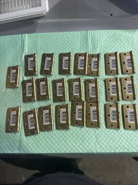 Stanley 033923058094 23 3 Inch 76mm Hinge 08-3021 Square Corners Usa Brass Remodeling