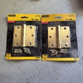 05-1390 Stanley Heavy Duty 3 1/2 Inch Commercial Grade Door Hinges Pack Of 2