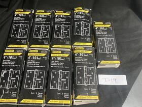 08-3850-749 Stanley 4 Inch Door Hinges Steel Bright Brass Finish Butt 9 Pair/2 Count