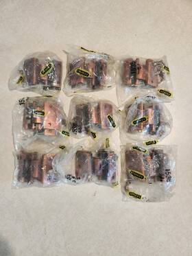 1535-d4 Stanley New 18ct Bronze 3/8 Inch Inset Partial Wrap Loose Pin Hinges 1535