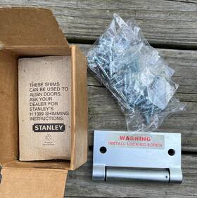 2060r-4-1 Stanley 2060r-4-1/2x4-1/2-us26 Nos #2060r-4-1/2 Inch Spring Hinge Set Of 3