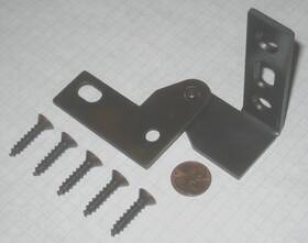 341-bottom-rh-us10b Stanley #341-rh Bottom Pivot Only Steel Dark Bronze-plated. Right-hand