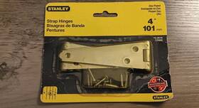 75-3510 Stanley Zinc Plated 4 Inch Strap Hinges