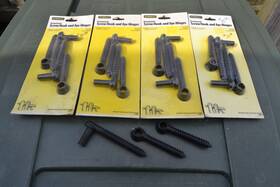 76-0475 Stanley Lot Of 4 Packs Ornamental Screw Hook And Eye Hinges / Cd953