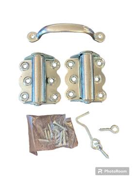 74-5690 Stanley Hardware 033923541558 Screen/storm Door Set Hinges/handle/clasp/screws Zinc