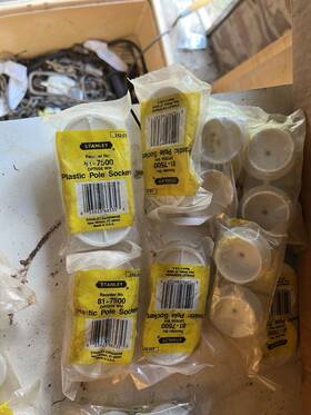 S756-040 Stanley National Hardware 81-7500 Closet Pole Socket Set 1-3/8 Inch White Plastic Cc5 Qty 8
