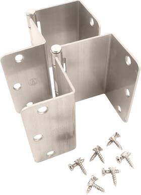 51412-15 Stone Harbor Hardware 3-1/2 Inch 1/4r Swing Clear Hinge 2pk Satin Nickel
