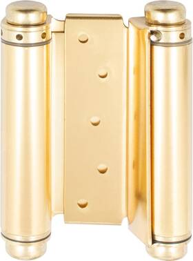 56505-3 Stone Harbor Hardware 5 Inch Heavy-duty Double Acting Spring Hinge Polished Brass