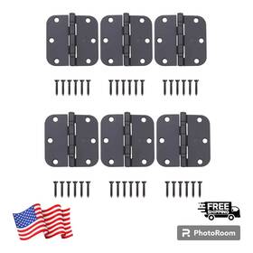 Stone Harbor Hardware 848424002657 6pcs 3-1/2 Inch Ball-bearing Door Hinges 5/8 Radius Corner