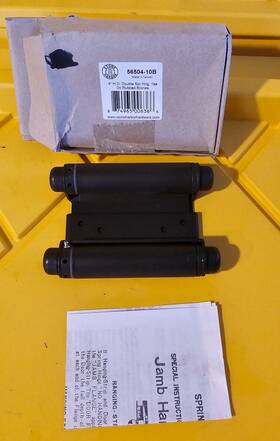56504-10b Stone Harbor Hardware 874965006366 4 Inch Heavy Duty Double Acting Spring Hinge -