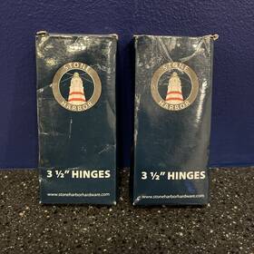 P3514-15 Stone Harbor Hardware 2-pk Of 2 Door Hinges Black Satin 3-1/2 Inch X 1/4