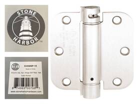 S3558sp-15 Stone Harbor Hardware Spring Hinge 3-1/2ftft 5/8 Inch Radius Corner Satin Nickel S.h.h