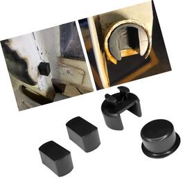 Qboonpt-wmjltjc01 Strendier 4 Pcs Car Tailgate Hinge Kit Abs 3 Specs Bushing Insert Tailga