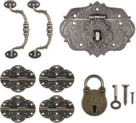 9omuk9jo Styquenzer 705019 1 Decorative Hinges And Hasp Jewelry Box Hardware Retro Large Pirate Chest Hardwar