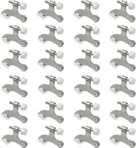 S01141312bh Suntai 24pk Brushed Nickel Hinge Pin Door Stoppers Adjustable With Rubber Tips