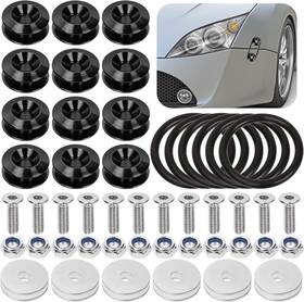 S2942 Swpeet 54pcs Quick Release Fastener Kit Universal Aluminum Bumper Clips For Cars