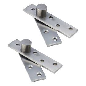 Sydien 604213499721 2sets Silver Stainless Steel 270 Rotation Hidden Door Pivot Hinges 100x25x4mm
