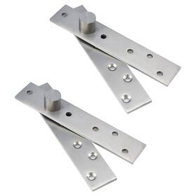 Sydien 604213499738 2sets 360 Degree Rotation Hidden Stainless Steel Door Pivot Hinges 150x28x4mm