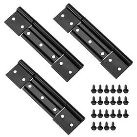 138-5316w3 Syunsxoon 3pack Black Screen Door Hinges Aluminum Matte Residential Storm Hinge