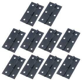 X1.38 T Tulead 680577986497 Cabinet Hinge Black Out Bedroom Door Hinges Iron 2.36 Inch 10pcs With Mounting