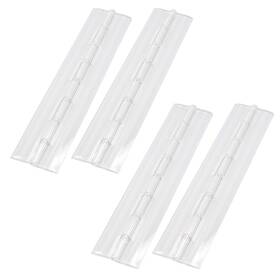 T Tulead 779288721968 Clear Hinges Acrylic Cabinet Door 200x43mm4pcs