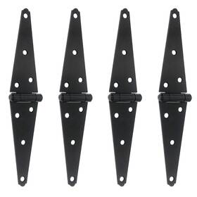T Tulead 779605571900 Black Shed Hinges Iron Strap Gate Door Cabinet 6inch