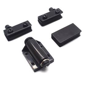 Add06040367 T Tulead Magnetic Catch Latch Glass Door Hardware Abs Black Hinge With Clamp Cli