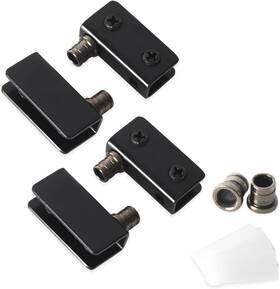 Tambee 726084922273 Glass Door Pivot Hinge 4 Pcs For 5-8mm Black Shower Hinges 304 Stain